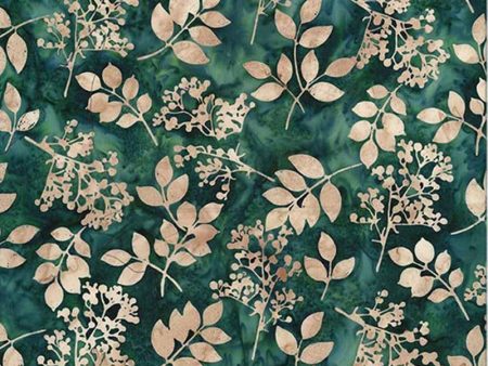 Bali Batiks by Hoffman - Mixed Foliage Chamomile 2431-418 Hot on Sale