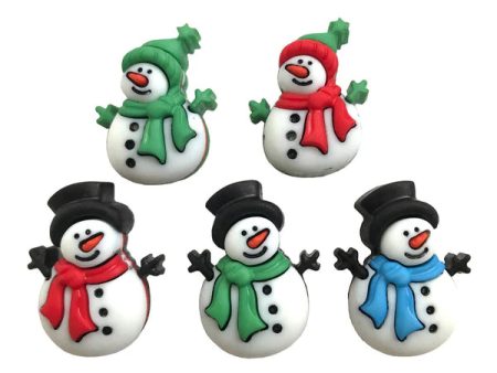 Buttons Galore Buttons - Christmas Collection Jolly Snowmen 4792 For Sale