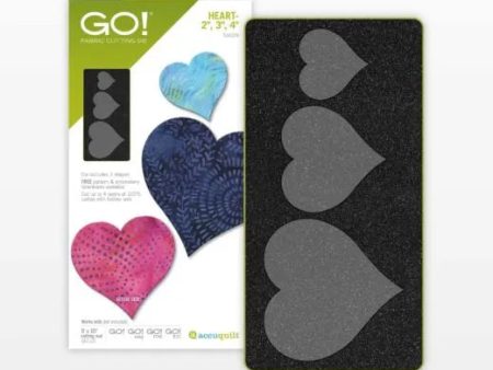 ACCUQUILT DIE GO! Heart-2 , 3 , 4  Die # 55029 Sale