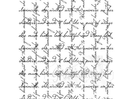 49 and Market Cling Stamp - Script Squared GP-85908 Online now