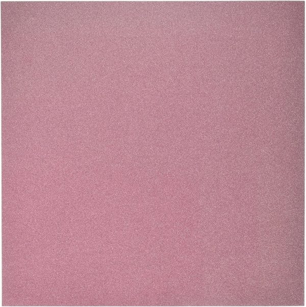 American Crafts Glitter Cardstock 12x12 ROUGE Supply