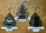 BUTTERMILK BASIN PATTERN - Three Woodland Ornaments Online now