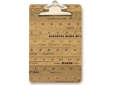 6X9  Wood Ruler Clipboard Supply