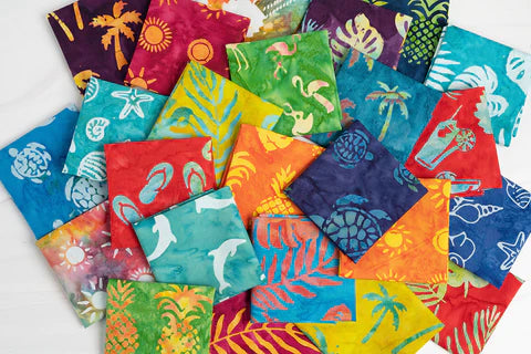 Beachy Batiks by Moda - Fat Quarter Pack 36pc Online