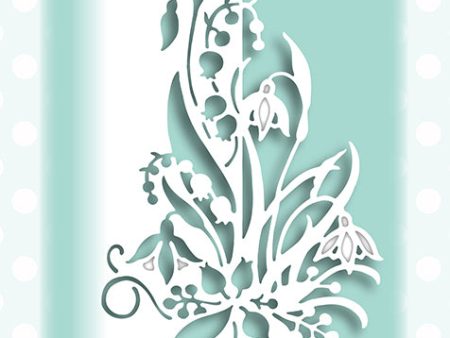 Creative Expressions Die - Paper Cuts Collection - Snowdrop Edger CEDPC1058 For Sale