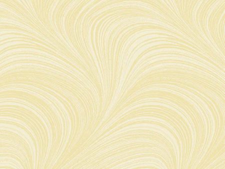 Benartex Wave Texture 108  Flannel Wide Quilt Back 12966WF-07 Ivory Supply