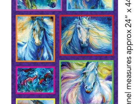 Benartex Fabric - Painted Horses Online