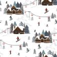 Alpine Ski 6378-1 White Ski Slope Scenic Hot on Sale