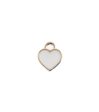 John Bead Charms - Small White Heart Cheap