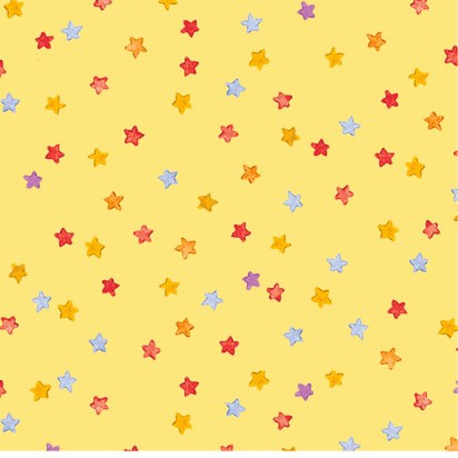 Bake Sale Fabric by Michael Miller - Sugar Stars - Yellow on Sale