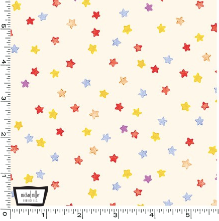 Bake Sale Fabric by Michael Miller - Sugar Stars - Cream For Sale