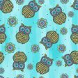 BLANK FABRIC - Mandala Tango Owl Online