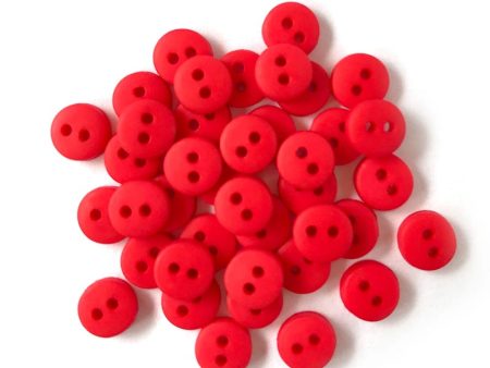 Buttons Galore - 1590 Red Tiny Buttons Online now