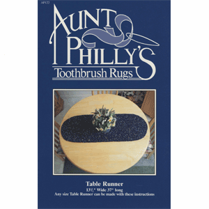 Aunt Phillys Toothbrush Rugs Pattern - Table Runner Discount