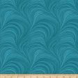 Benartex Wave Texture 108  Flannel Wide Quilt Back 12966WF-54 Turquoise Cheap