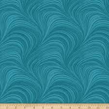 Benartex Wave Texture 108  Flannel Wide Quilt Back 12966WF-54 Turquoise Cheap